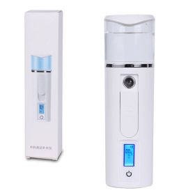 New Upgrade Mini Portable Nano Sprayer USB Facial Body Atomizer Steamer Moisturizing Skin Care Handheld Spray Skin Moisture Test - white