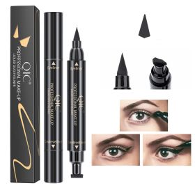 Eyes Liner Liquid Make Up Pencil Waterproof Black Double-ended Makeup Stamps Eyeliner Pencil - S