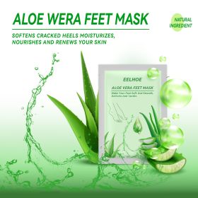 Kameel Melk Voet Masker AloâˆšÂ´ Vera Peeling Voeten Masker Exfoliating Sok Scrub Voor Pedicure Anti Crack Verwijderen Dode Huid Voet patch Care - Green