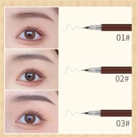 3/1 Pcs Liquid Wenkbrauw Tattoo Potlood 0.01Mm Ultra Dunne Kop Waterdichte Wenkbrauw Pen Zweet-Proof Gemakkelijk Om Kleur eye Cosmetische Make-Up - Al