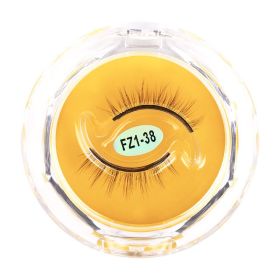 1Pair Glue-free False Eyelashes Wispy Natural Lashes Long Eyelash Self-adhesive Lash Extension Reusable Handmade Lash For Makeup - FZ1-38