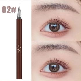 Groothandel 3/1Pc 0.01Mm Ultra Dunne Hoofd Vloeibare Wenkbrauw Pen Natuurlijke Waterdichte Zweet-Proof Wenkbrauwpotlood make-Up Cosmetische - 1pc Beig