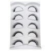 New 5Pairs High Quality Faux Eyelashes Handmade 3D Winged Natural Long Lashes Soft Cat Eye Fake Eyelash For Eye Makeup Wholesale - ZY19978-D289