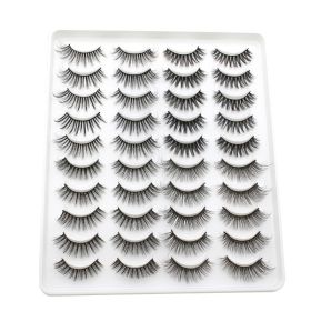 20 Pairs Mink Lashes Natural False Eyelashes Dramatic Volume Fake Lashes Soft Thick Long Eyelashes Wispy Makeup Extension 2022 - YP403