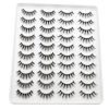 20 Pairs Mink Lashes Natural False Eyelashes Dramatic Volume Fake Lashes Soft Thick Long Eyelashes Wispy Makeup Extension 2022 - YP207