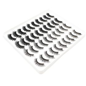 20 Pairs Mink Lashes Natural False Eyelashes Dramatic Volume Fake Lashes Soft Thick Long Eyelashes Wispy Makeup Extension 2022 - 2204