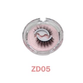 1Pair Glue-free False Eyelashes Wispy Natural Lashes Long Eyelash Self-adhesive Lash Extension Reusable Handmade Lash For Makeup - ZD05