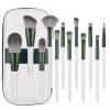 12 Green Glaze Makeup Brush Makeup Tool Brushes - 1