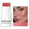 Blush Stick For Cheeks Eyes & Lips Sheer Glow Blendable and Buildable Color 2-in-1 Blush and Cheek Makeup Stick - 4