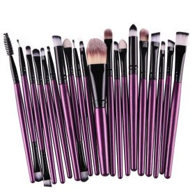 Set of 20 Pcs Eye Makeup Brushes Eyeshadow Brushes Beauty Tools - A