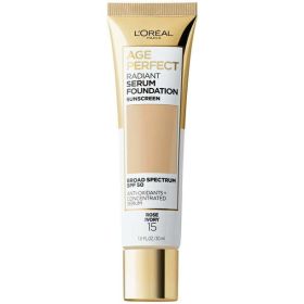 L'Oreal Paris Age Perfect Radiant Serum Foundation with SPF 50;  Rose Ivory;  1 fl. oz - L'Oreal Paris