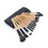 18 Pcs Makeup Brushes Set Powder Foundation Eyeshadow Brushes ( Pouch Bag) - default