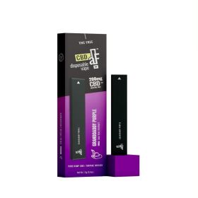 CBDaF! Disposable Pen 200mg CBD Isolate Blue Raspberry - Grandaddy Purple