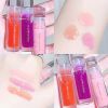 1/3Pcs Transparent Lip Gloss Crystal Jelly Mirror Liquid Lipstick Glitter Clear Moisturize Lip Tint Cosmetic For Lip Makeup Base - SetA