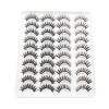 20 Pairs Mink Lashes Natural False Eyelashes Dramatic Volume Fake Lashes Soft Thick Long Eyelashes Wispy Makeup Extension 2022 - YP403