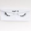 1Pair Mink Half Lashes Soft Thick Eye End Lengthening Faux Eyelashes Natural Long Handmade Eyelash Cross Curl 3D Lash For Makeup - 04