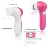 Face Massage Cleansing Brush Set - Pink