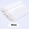 50pcs Diposable Lip Brush Makeup Mascara Wands Lipstick Micro Brushes Applicators Cleaner - 50pcs White