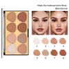 Highlighter Palette Tropical Highlighter Makeup Palette Metallic Shimmer Highlight Powder Palette Kit - 01