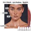 Blush Stick For Cheeks Eyes & Lips Sheer Glow Blendable and Buildable Color 2-in-1 Blush and Cheek Makeup Stick - 1