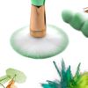 11Pcs Mermaid Makeup Brush Face Eyebrow Lip Eyeliner Brush Green Gold Tool Set - default