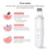 Ultrasonic Facial Skin Scrubber Deep Facial Cleaning Machine Removal Dirt Blackhead Face Ultrasonic Skin Scrubber Machine - White