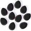 10 Pcs Mini Finger Puff Foundation Powder Detail Makeup Sponge Face Concealer Cream Blend Cosmetic Accessories Makeup Tools - Black