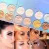 Highlighter Palette Illuminator Powder Palette White Highlighter Baked Waterproof Long Lasting Brilliant Lighten Skin Makeup Palette - 02