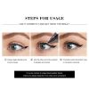 1PC Super Double-headed Black Liquid Eyeliner Pencil Waterproof Triangle Shape Seal Stamp Tattoo Eyes Liner Makeup - black