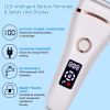 Electric Razor Painless Lady Shaver For Women Razor Shaver Hair Removal Trimmer For Legs Underarm Waterproof LCD USB Charging - White