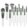 12 Green Glaze Makeup Brush Makeup Tool Brushes - 1