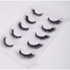 New 5Pairs High Quality Faux Eyelashes Handmade 3D Winged Natural Long Lashes Soft Cat Eye Fake Eyelash For Eye Makeup Wholesale - ZY19978-X160