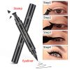 Eyes Liner Liquid Make Up Pencil Waterproof Black Double-ended Makeup Stamps Eyeliner Pencil - M