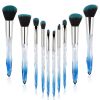 10pcs professional makeup brush with crystal handle foundation brush hot sale  US - as pic