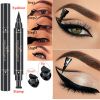 Eyes Liner Liquid Make Up Pencil Waterproof Black Double-ended Makeup Stamps Eyeliner Pencil - S